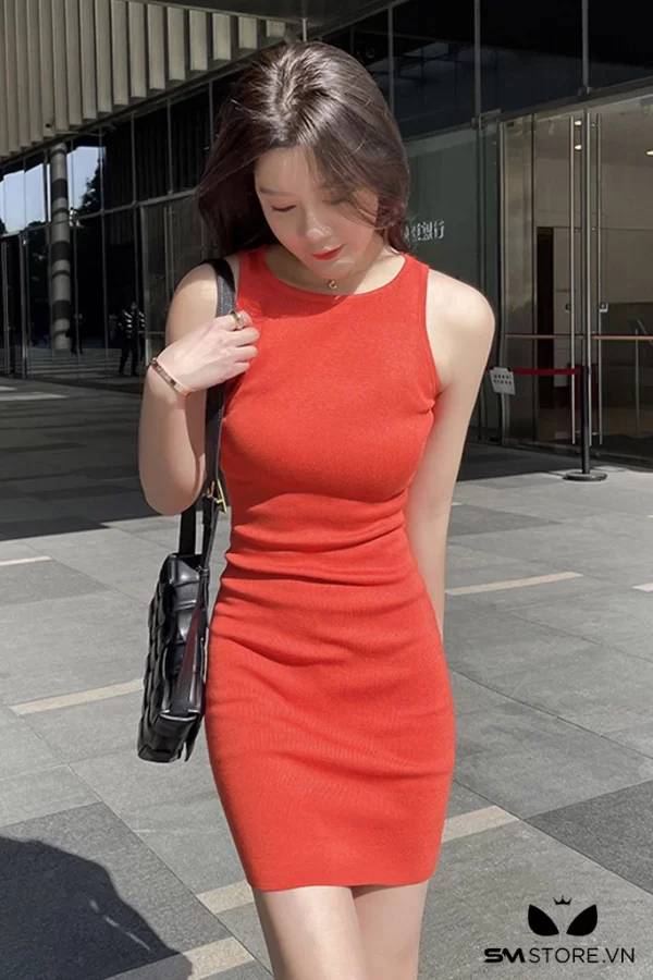 Váy thun 3 lỗ ôm body sát nách sexy gợi cảm quyến rũ